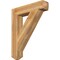 Ekena Millwork Traditional Craftsman Rough Sawn Bracket, Western Red Cedar, 6"W x 32"D x 38"H BKT06X32X38TRA04RWR - alternate 1